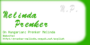 melinda prenker business card